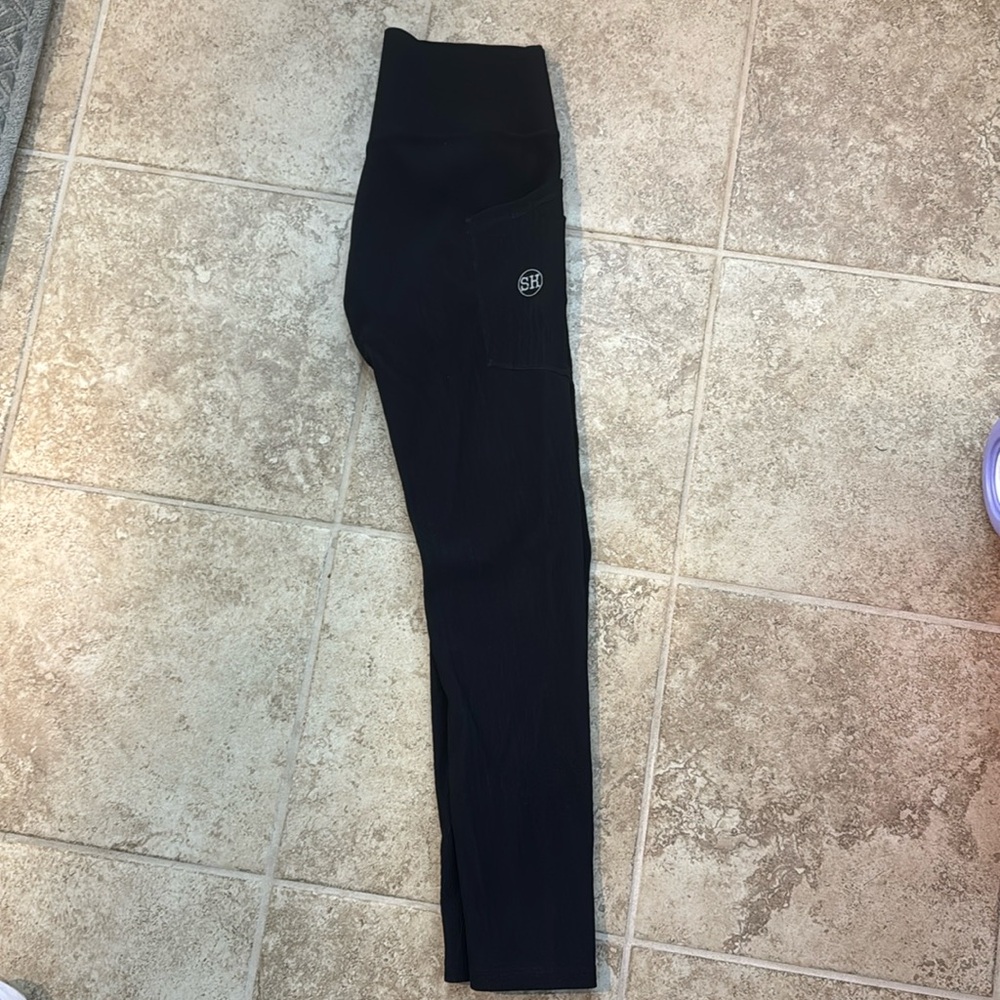 Salty honey ribbed leggings